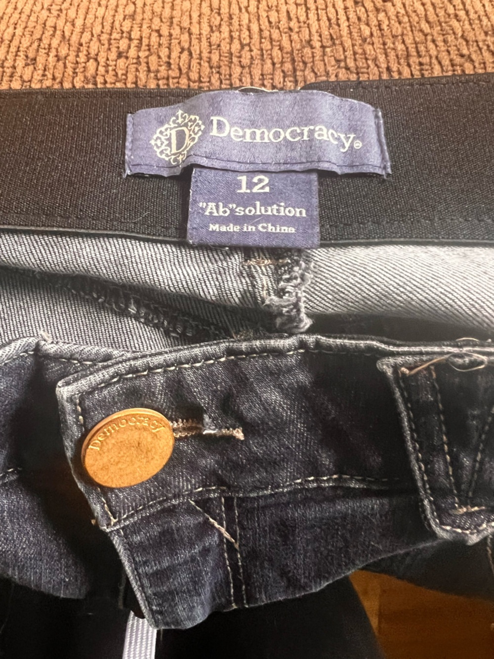 Democracy Ab Solution Women's Skinny Ankle Jeans in Dark Blue Wash. size 12 - Picture 6 of 12